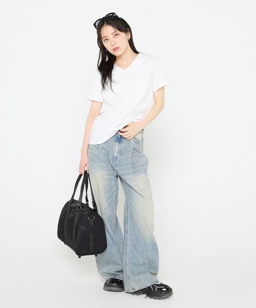 セール】【Les Fleurs Fits TEE】VネックTEE/570936（Tシャツ