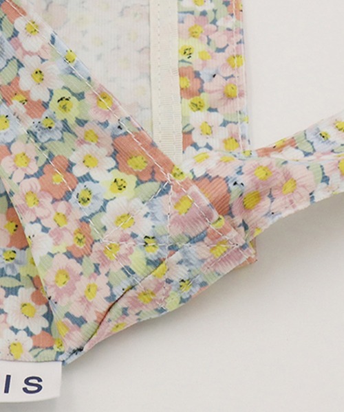 EMIS(イミス)の「PASTEL FLOWER CORDUROY ECO BAG(エコバッグ/サブバッグ・レディース・ピンク/グリーン・FREE)」の6枚目の写真