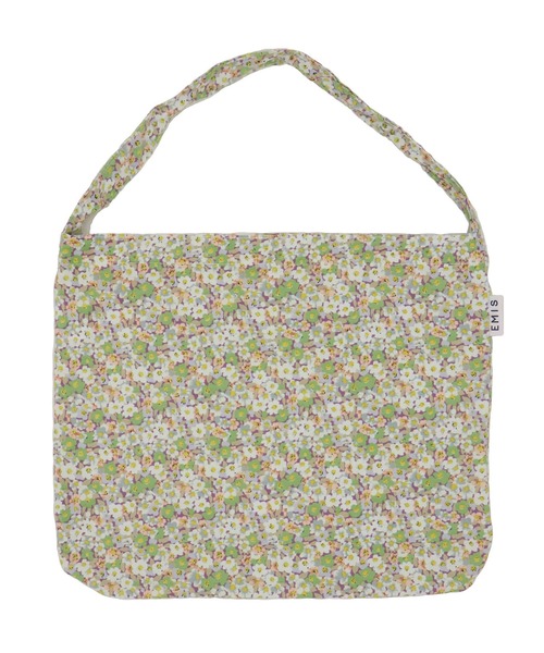 EMIS(イミス)の「PASTEL FLOWER CORDUROY ECO BAG(エコバッグ/サブバッグ・レディース・ピンク/グリーン・FREE)」の7枚目の写真