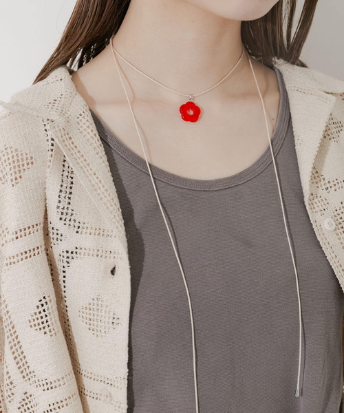 Plastic Tree  メディカルID  ネックレス  ※即購入不可！ Flower Skull Necklace（三浦大知さん着用） | VISCERAL OFFI