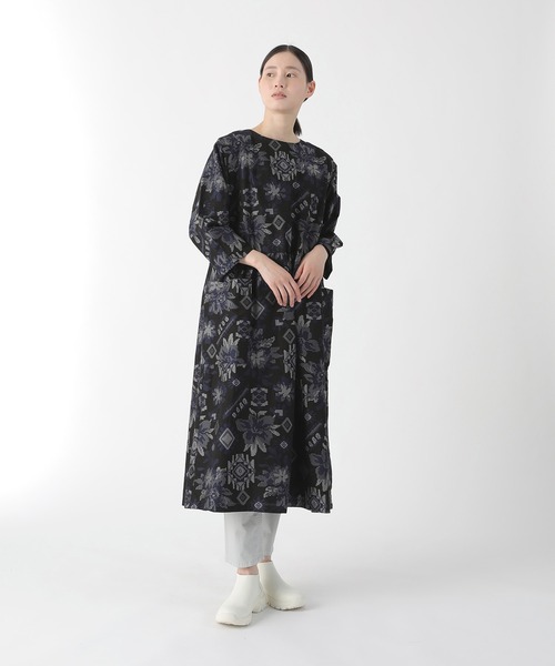 Plantation(プランテーション)の「エンブロJQ / (O)(ワンピース・レディース・ブラック/オフホワイト・M size)」の3枚目の写真