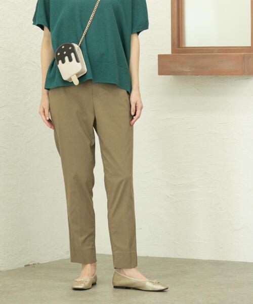 OPAQUE.CLIP(オペークドットクリップ)の「《S-LLサイズ》ハイストレッチスティックパンツ【洗濯機洗い可/接触冷感】(その他パンツ・レディース・ネイビー/ブラック/ブラウン系/ライトベージュ・36/38/40/42)」の3枚目の写真