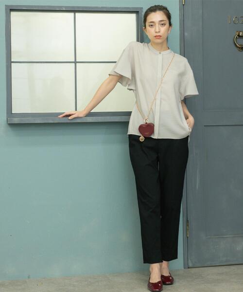 OPAQUE.CLIP(オペークドットクリップ)の「《S-LLサイズ》ハイストレッチスティックパンツ【洗濯機洗い可/接触冷感】(その他パンツ・レディース・ネイビー/ブラック/ブラウン系/ライトベージュ・36/38/40/42)」の5枚目の写真