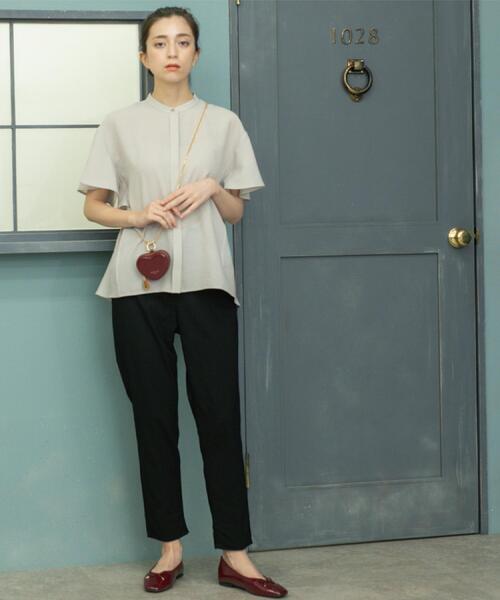 OPAQUE.CLIP(オペークドットクリップ)の「《S-LLサイズ》ハイストレッチスティックパンツ【洗濯機洗い可/接触冷感】(その他パンツ・レディース・ネイビー/ブラック/ブラウン系/ライトベージュ・36/38/40/42)」の6枚目の写真