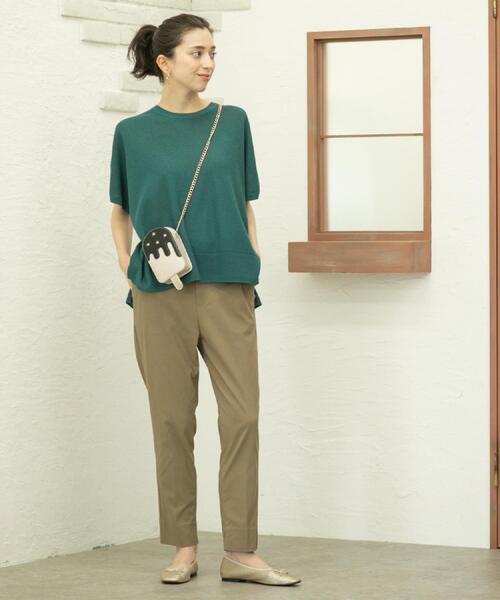 OPAQUE.CLIP(オペークドットクリップ)の「《S-LLサイズ》ハイストレッチスティックパンツ【洗濯機洗い可/接触冷感】(その他パンツ・レディース・ネイビー/ブラック/ブラウン系/ライトベージュ・36/38/40/42)」の9枚目の写真