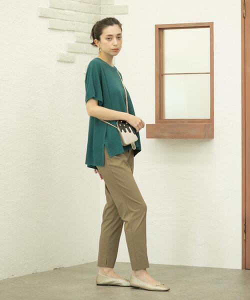 OPAQUE.CLIP(オペークドットクリップ)の「《S-LLサイズ》ハイストレッチスティックパンツ【洗濯機洗い可/接触冷感】(その他パンツ・レディース・ネイビー/ブラック/ブラウン系/ライトベージュ・36/38/40/42)」の11枚目の写真