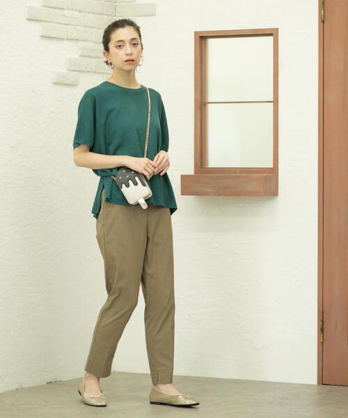 OPAQUE.CLIP(オペークドットクリップ)の「《S-LLサイズ》ハイストレッチスティックパンツ【洗濯機洗い可/接触冷感】(その他パンツ・レディース・ネイビー/ブラック/ブラウン系/ライトベージュ・36/38/40/42)」の12枚目の写真