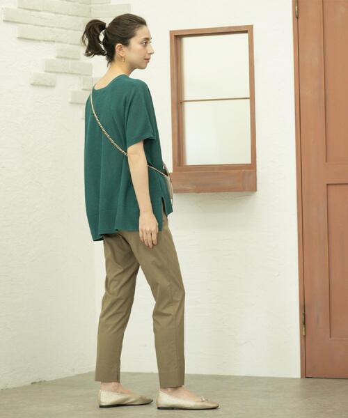 OPAQUE.CLIP(オペークドットクリップ)の「《S-LLサイズ》ハイストレッチスティックパンツ【洗濯機洗い可/接触冷感】(その他パンツ・レディース・ネイビー/ブラック/ブラウン系/ライトベージュ・36/38/40/42)」の13枚目の写真