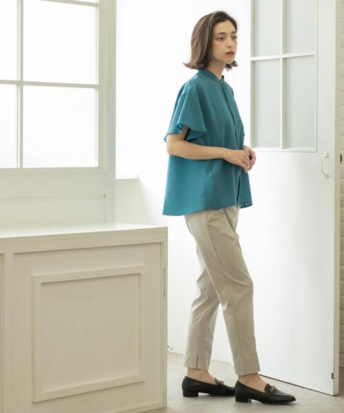 OPAQUE.CLIP(オペークドットクリップ)の「《S-LLサイズ》ハイストレッチスティックパンツ【洗濯機洗い可/接触冷感】(その他パンツ・レディース・ネイビー/ブラック/ブラウン系/ライトベージュ・36/38/40/42)」の16枚目の写真