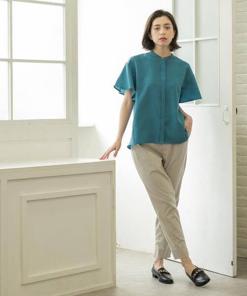 OPAQUE.CLIP(オペークドットクリップ)の「《S-LLサイズ》ハイストレッチスティックパンツ【洗濯機洗い可/接触冷感】(その他パンツ・レディース・ネイビー/ブラック/ブラウン系/ライトベージュ・36/38/40/42)」の18枚目の写真