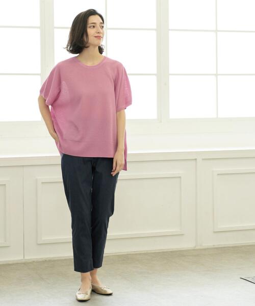 OPAQUE.CLIP(オペークドットクリップ)の「《S-LLサイズ》ハイストレッチスティックパンツ【洗濯機洗い可/接触冷感】(その他パンツ・レディース・ネイビー/ブラック/ブラウン系/ライトベージュ・36/38/40/42)」の20枚目の写真