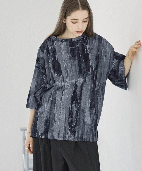 ASTRONOMY(アストロノミー)の「ビンテージ加工グラフィックTシャツ グラデーション/総柄(Tシャツ/カットソー・メンズ・ブラック系2/ホワイト系2/ブラック/ホワイト・S/M/L/XL)」の18枚目の写真