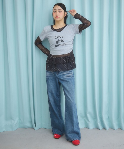 3.3 Field Trip （3.3フィールドトリップ）の「3.3 Field Trip／ビンテージライクデニム（デニムパンツ・レディース・ライトブルー/ブルー・SMALL/MEDIUM）」の8枚目の写真