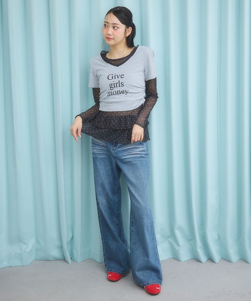 3.3 Field Trip （3.3フィールドトリップ）の「3.3 Field Trip／ビンテージライクデニム（デニムパンツ・レディース・ライトブルー/ブルー・SMALL/MEDIUM）」の9枚目の写真