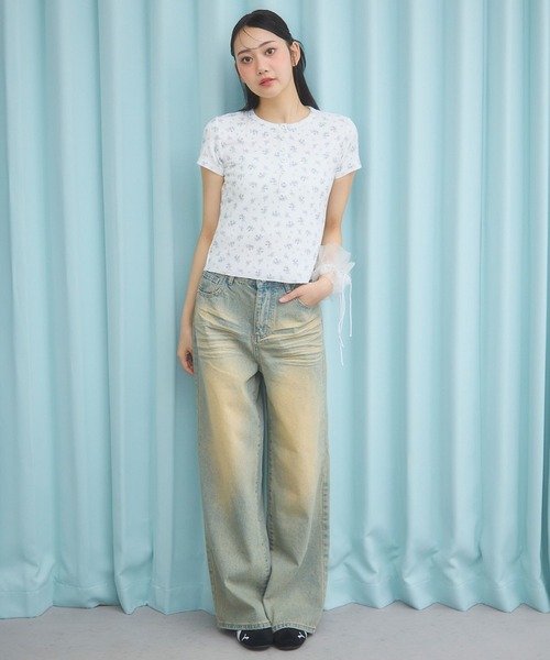 3.3 Field Trip （3.3フィールドトリップ）の「3.3 Field Trip／ビンテージライクデニム（デニムパンツ・レディース・ライトブルー/ブルー・SMALL/MEDIUM）」の12枚目の写真