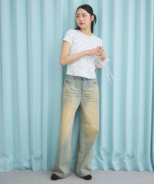 3.3 Field Trip （3.3フィールドトリップ）の「3.3 Field Trip／ビンテージライクデニム（デニムパンツ・レディース・ライトブルー/ブルー・SMALL/MEDIUM）」の13枚目の写真