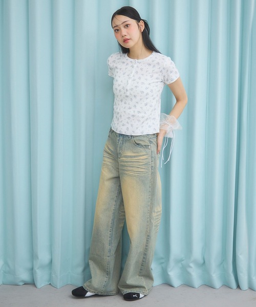 3.3 Field Trip （3.3フィールドトリップ）の「3.3 Field Trip／ビンテージライクデニム（デニムパンツ・レディース・ライトブルー/ブルー・SMALL/MEDIUM）」の14枚目の写真