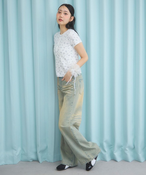 3.3 Field Trip （3.3フィールドトリップ）の「3.3 Field Trip／ビンテージライクデニム（デニムパンツ・レディース・ライトブルー/ブルー・SMALL/MEDIUM）」の15枚目の写真