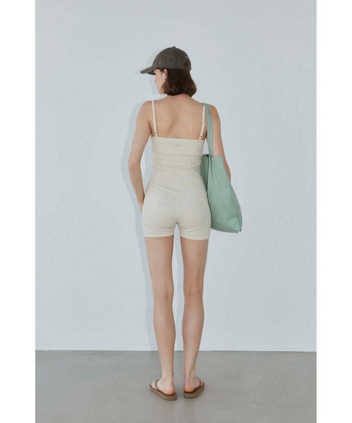Wellness Cami Romper ロンパース　ブラック Wellness Cami Romper | ALEXIA STAM
