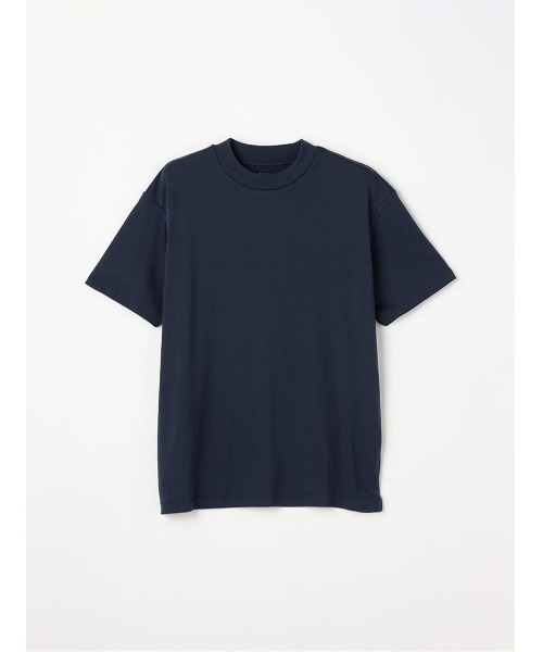 Perfect Suit FActory(パーフェクトスーツファクトリー)の「【ストレッチ】オフィスフィット・ベーシックTシャツ ホワイト/ブラック/グレー/ネイビー(Tシャツ/カットソー・メンズ・ネイビー/ブラック/オフホワイト/チャコールグレー・M/L/LL/S)」の4枚目の写真