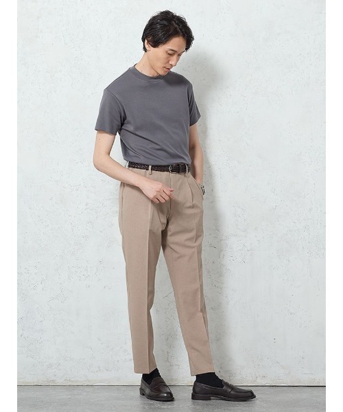 Perfect Suit FActory(パーフェクトスーツファクトリー)の「【ストレッチ】オフィスフィット・ベーシックTシャツ ホワイト/ブラック/グレー/ネイビー(Tシャツ/カットソー・メンズ・ネイビー/ブラック/オフホワイト/チャコールグレー・M/L/LL/S)」の10枚目の写真