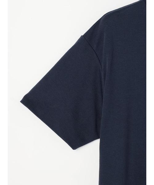 Perfect Suit FActory(パーフェクトスーツファクトリー)の「【ストレッチ】オフィスフィット・ベーシックTシャツ ホワイト/ブラック/グレー/ネイビー(Tシャツ/カットソー・メンズ・ネイビー/ブラック/オフホワイト/チャコールグレー・M/L/LL/S)」の14枚目の写真