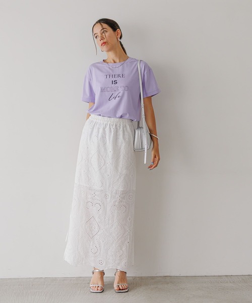 BAYFLOW（ベイフロー）の「[レイヤード可]2WAYレーススカート（スカート・レディース・ホワイト/ブラック・FREE）」の15枚目の写真