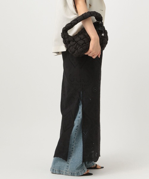 BAYFLOW（ベイフロー）の「[レイヤード可]2WAYレーススカート（スカート・レディース・ホワイト/ブラック・FREE）」の13枚目の写真