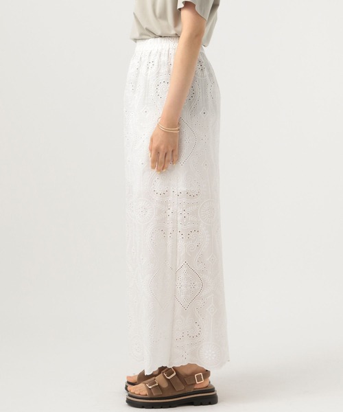 BAYFLOW（ベイフロー）の「[レイヤード可]2WAYレーススカート（スカート・レディース・ホワイト/ブラック・FREE）」の9枚目の写真