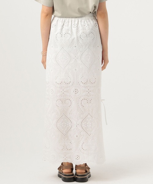 BAYFLOW（ベイフロー）の「[レイヤード可]2WAYレーススカート（スカート・レディース・ホワイト/ブラック・FREE）」の8枚目の写真