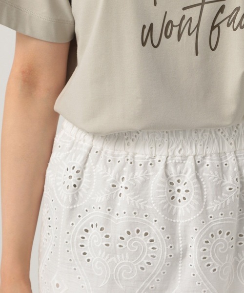 BAYFLOW（ベイフロー）の「[レイヤード可]2WAYレーススカート（スカート・レディース・ホワイト/ブラック・FREE）」の6枚目の写真