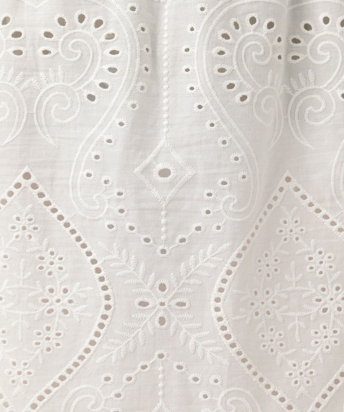 BAYFLOW（ベイフロー）の「[レイヤード可]2WAYレーススカート（スカート・レディース・ホワイト/ブラック・FREE）」の4枚目の写真