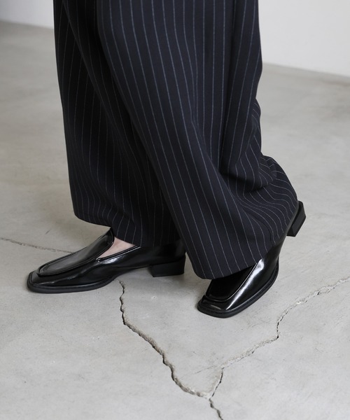 select MOCA(セレクトモカ)の「スクエアトゥシンプルローファー(ローファー・レディース・ブラウン/ブラック・LARGE/MEDIUM/SMALL)」の12枚目の写真