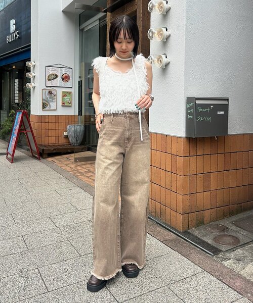 mystic（ミスティック）の「シュガーベスト（ベスト・レディース・オフホワイト/グレー/ベージュ・FREE）」の8枚目の写真