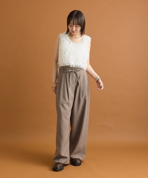 mystic（ミスティック）の「シュガーベスト（ベスト・レディース・オフホワイト/グレー/ベージュ・FREE）」の9枚目の写真