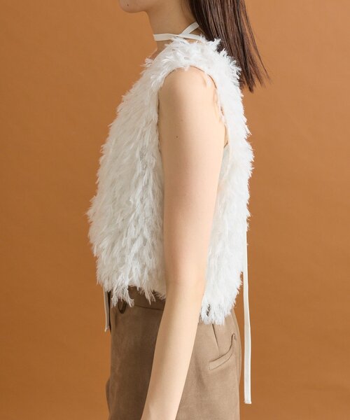 mystic（ミスティック）の「シュガーベスト（ベスト・レディース・オフホワイト/グレー/ベージュ・FREE）」の13枚目の写真