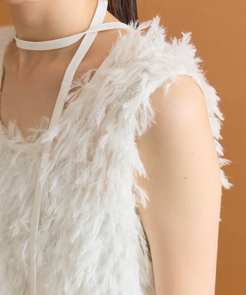 mystic（ミスティック）の「シュガーベスト（ベスト・レディース・オフホワイト/グレー/ベージュ・FREE）」の17枚目の写真