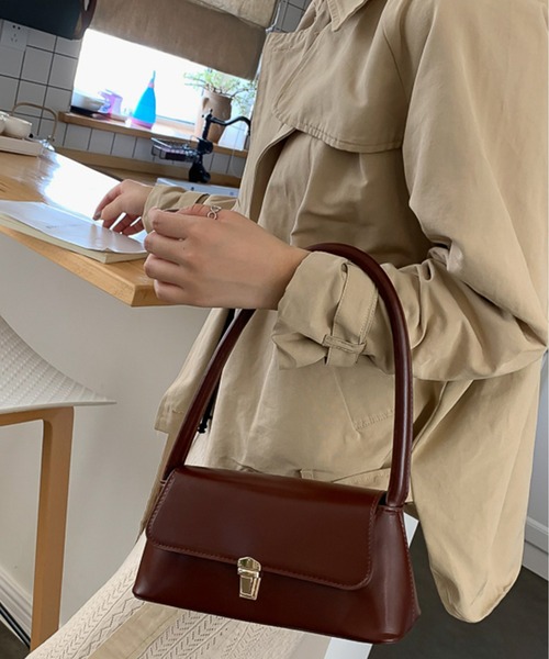 M2SUQARED(エムツースクエア)の「【M2SUQARED/エムツースクエア】スクエアミニバッグ ハンド/ショルダー(ハンドバッグ・レディース・ダークブラウン/ブラウン/Black/Beige・FREE)」の7枚目の写真