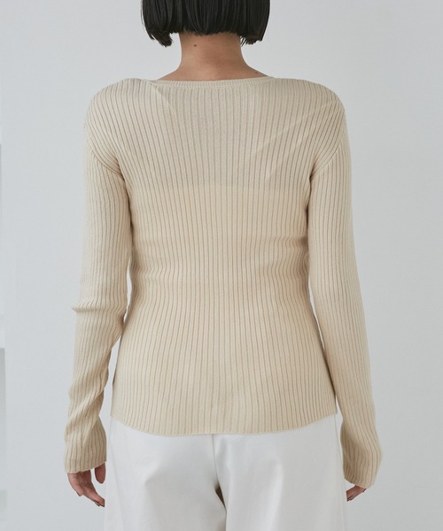 VIS(ビス)の「【WEB限定】フェイクレイヤードカーディガン(マルチWAY)(カーディガン/ボレロ・レディース・チャコールグレー/ベージュ/レッド・FREE)」の19枚目の写真