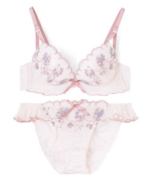 northerly（ノーザリー）の「【WEB限定】ガーデンアーチブーケブラジャー＆ショーツセット【ソフトワイヤー】（ブラ&ショーツ・レディース・オフホワイト/ピンク/サックスブルー・E70/D70/C70/E65/D65/C65/B65/E75/D75/C75/B75/F70/B70/F65/F75）」の22枚目の写真