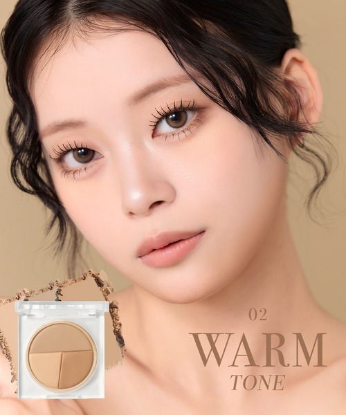 SELVE（セルブ）の「フォギーシェーディングパレット（ハイライト/シェーディング・レディース・01クールトーン/02ウォームトーン・FREE）」の6枚目の写真