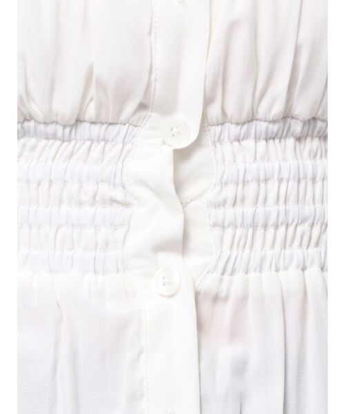 RESEXXY（リゼクシー）の「ギャザーデザインチュニックシャツ（シャツ/ブラウス・レディース・ホワイト/ブルー/ブラック・FREE）」の6枚目の写真