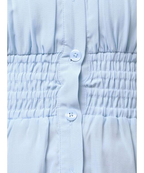 RESEXXY（リゼクシー）の「ギャザーデザインチュニックシャツ（シャツ/ブラウス・レディース・ホワイト/ブルー/ブラック・FREE）」の8枚目の写真