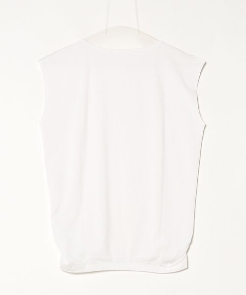 Julier Yoga and Relax（ジュリエヨガアンドリラックス）の「Julier (定番)Ecocoベア天竺チュニック（Tシャツ/カットソー・レディース・ピンク/ホワイト/ネイビー・1/0）」の19枚目の写真