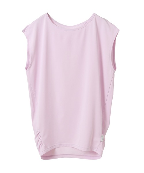 Julier Yoga and Relax（ジュリエヨガアンドリラックス）の「Julier (定番)Ecocoベア天竺チュニック（Tシャツ/カットソー・レディース・ピンク/ホワイト/ネイビー・1/0）」の14枚目の写真