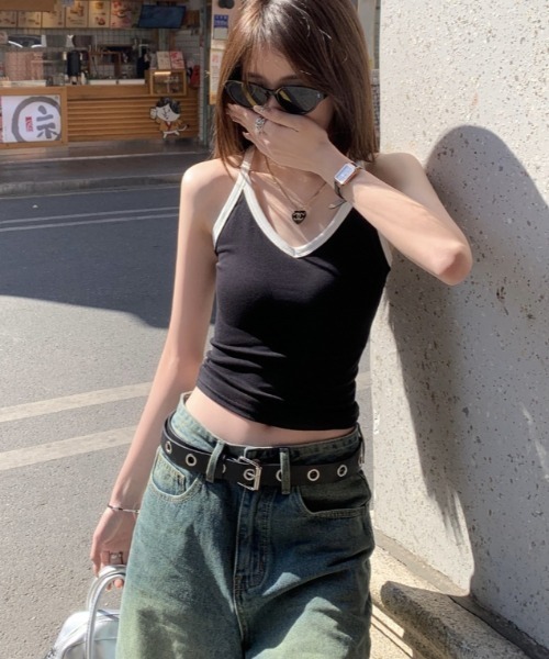 レーサーストラップキャミソール（キャミソール）｜Vipoa（ヴィポア