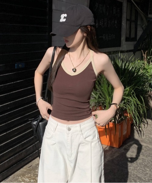 セール】レーサーストラップキャミソール（キャミソール）｜Vipoa