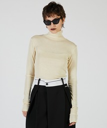 ピュアメリノウールタートルトップ / Pure Merino Wool Turtleneck Top