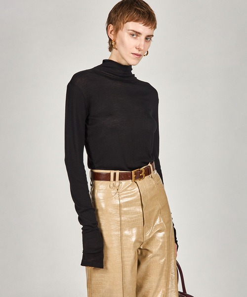 「2025Autumn Pre-Order」ピュアメリノウールタートルトップ / Pure Merino Wool Turtleneck Top レデ 2025Autumn Pre-Order】ピュアメリノウールタートルトップ