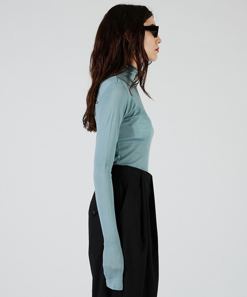 PRANK PROJECT(プランクプロジェクト)の「ピュアメリノウールタートルトップ / Pure Merino Wool Turtleneck Top(その他トップス・レディース・アイボリー/ブルー/ブラック/グレー/ピンク・FREE)」の14枚目の写真